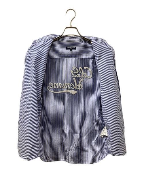 COMME des GARCONS HOMME（コムデギャルソン オム）COMME des GARCONS HOMME (コムデギャルソン オム) ストライプシャツ ホワイト×ブルー サイズ:Ｓの古着・服飾アイテム