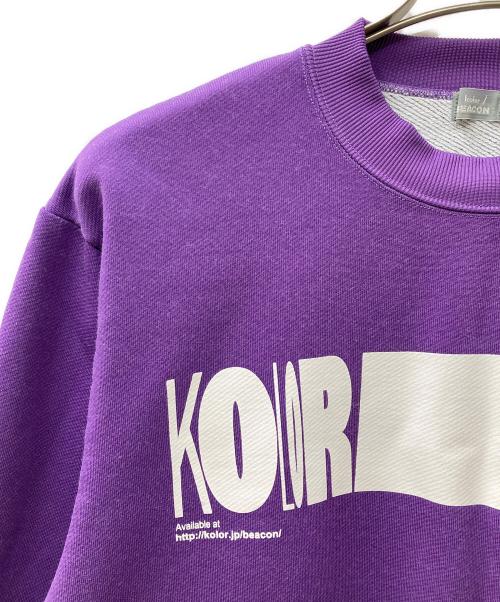 kolor/BEACON（カラービーコン）kolor/BEACON (カラービーコン) スウェット パープル サイズ:1の古着・服飾アイテム