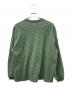 THE ENNOY PROFESSIONAL (ザ エンノイ プロフェッショナル) ロゴ刺繍 ボーダー クルーネック グリーン サイズ:SIZE M：11000円
