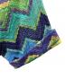 中古・古着 missoni (ミッソーニ) ジグザグ柄 ニットポロシャツ パープル サイズ:61：7000円