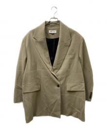 ZARA×MAISON SPECIAL（ザラ×メゾンスペシャル）の古着「別注オーバーサイズ テーラードジャケット」｜ベージュ