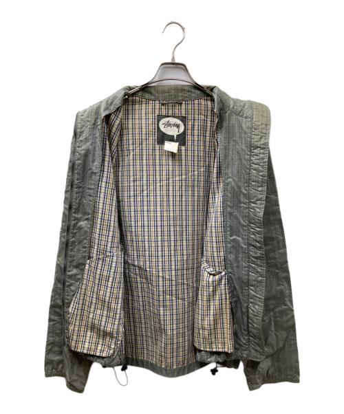 stussy（ステューシー）stussy (ステューシー) 90S ナイロンジャケット グレー サイズ:Mの古着・服飾アイテム