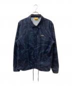 Dimeダイム）の古着「マーブルプリントコーチジャケット」｜ネイビー