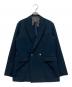 417 by EDIFICE（417 バイ エディフィス）の古着「金釦ダブルブレザー」｜ネイビー