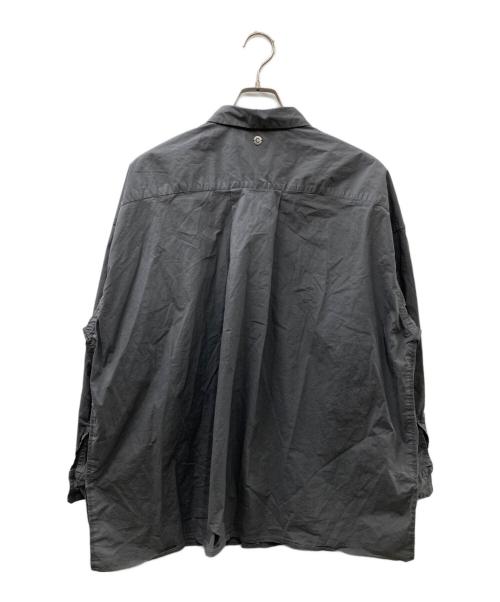 CALMER（カルメール）calmer (カルメール) EDIFICE (エディフィス) 25AW 別注 ナチュラルダイ ビッグシャツ グレー サイズ:Lの古着・服飾アイテム
