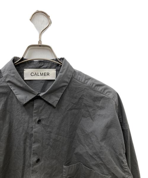 CALMER（カルメール）calmer (カルメール) EDIFICE (エディフィス) 25AW 別注 ナチュラルダイ ビッグシャツ グレー サイズ:Lの古着・服飾アイテム