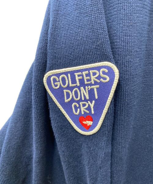 rough & swell（ラフアンドスウェル）rough & swell (ラフアンドスウェル) SAINT-GERMAIN CARDIGAN コットンカーディガン ネイビー サイズ:L 未使用品の古着・服飾アイテム