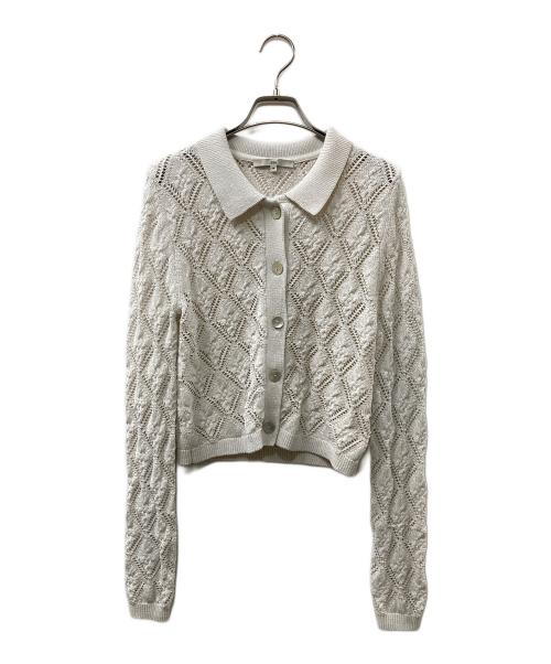 KITH（キス）KITH (キス) レース編みカーディガン ホワイト サイズ:Mの古着・服飾アイテム