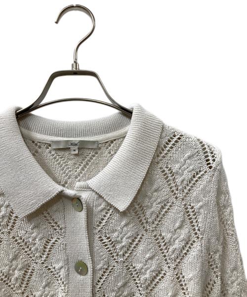 KITH（キス）KITH (キス) レース編みカーディガン ホワイト サイズ:Mの古着・服飾アイテム