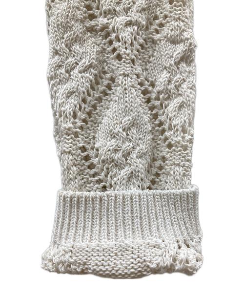 KITH（キス）KITH (キス) レース編みカーディガン ホワイト サイズ:Mの古着・服飾アイテム