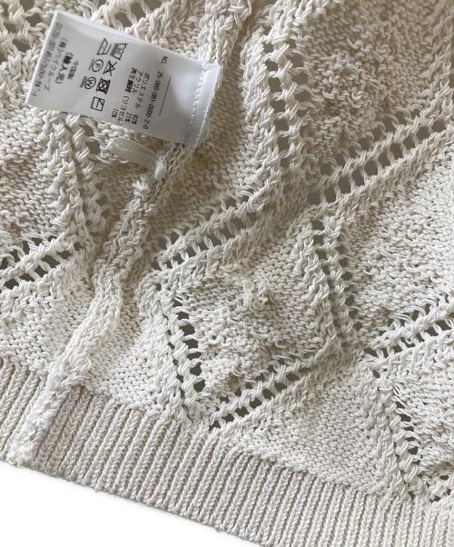 KITH（キス）KITH (キス) レース編みカーディガン ホワイト サイズ:Mの古着・服飾アイテム