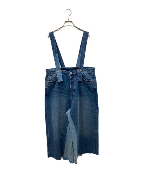 etsinta（エシンタ）etsinta (エシンタ) リメイクサス付きデニム ブルー サイズ:FREEの古着・服飾アイテム