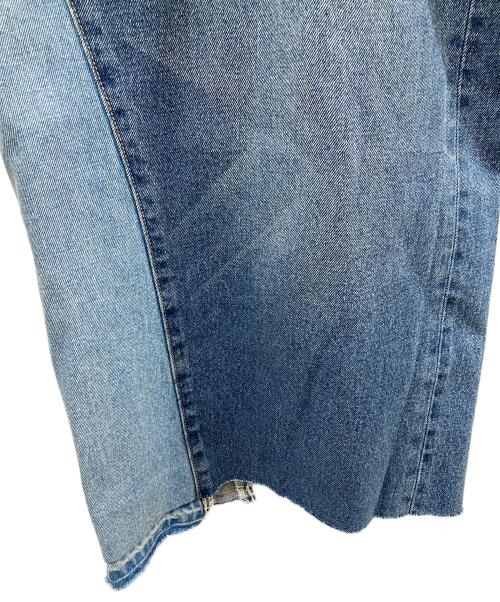 etsinta（エシンタ）etsinta (エシンタ) リメイクサス付きデニム ブルー サイズ:FREEの古着・服飾アイテム