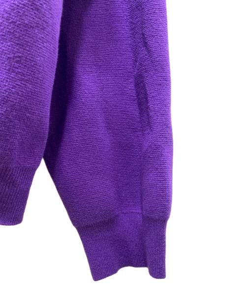 STUDIO NICHOLSON（スタジオ ニコルソン）STUDIO NICHOLSON (スタジオ ニコルソン) 12GG KNIT RUGBY J - FIELD パープル サイズ:Mの古着・服飾アイテム
