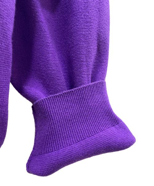 STUDIO NICHOLSON（スタジオ ニコルソン）STUDIO NICHOLSON (スタジオ ニコルソン) 12GG KNIT RUGBY J - FIELD パープル サイズ:Mの古着・服飾アイテム