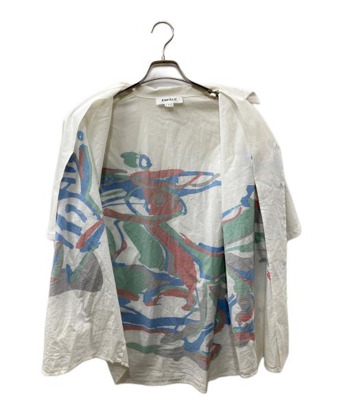 ENFOLD（エンフォルド）ENFOLD (エンフォルド) m.j.k Stay RAZY SHIRTS ホワイト サイズ:Lの古着・服飾アイテム