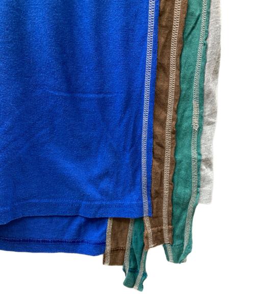 Rebuild by Needles（リビルドバイニードルス）Rebuild by Needles (リビルドバイニードルス) 7 Cuts Tee - College 再構築TEE マルチカラー サイズ:XSの古着・服飾アイテム