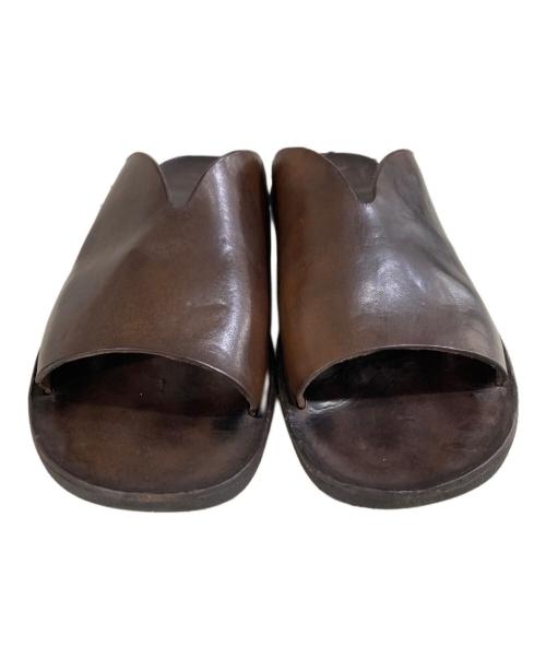 brador（ブラドール）BRADOR (ブラドール) 46-571 RUM レザーサンダル ブラウン サイズ:41の古着・服飾アイテム