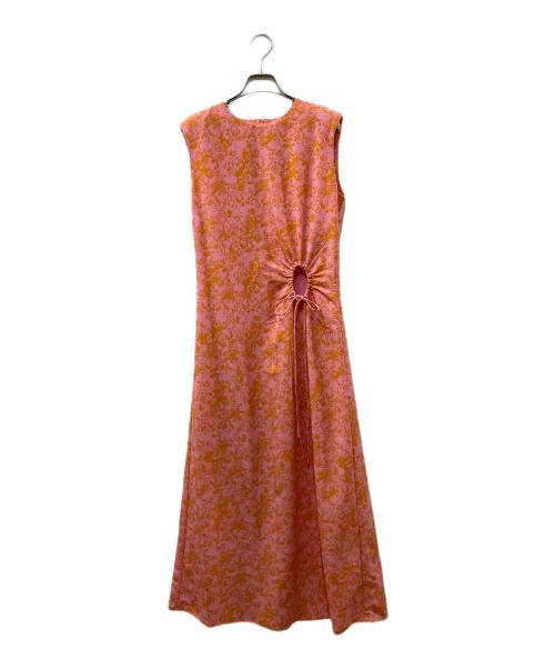 RODEBJER（ロデビエ）RODEBJER (ロデビエ) ポリエステル プリントロングワンピース 総柄ワンピース ピンク サイズ:SIZE7の古着・服飾アイテム
