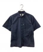STUDIO NICHOLSONスタジオ ニコルソン）の古着「Short Sleeve Zanza Shirt」｜ネイビー