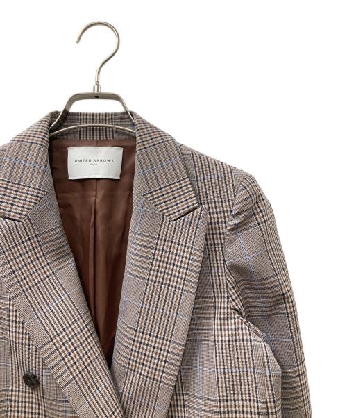 UNITED ARROWS（ユナイテッドアローズ）UNITED ARROWS (ユナイテッドアローズ) Jacket テーラードジャケット ブラウン サイズ:SIZE36の古着・服飾アイテム