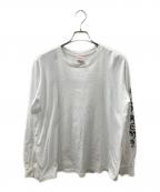 SUPREMEシュプリーム）の古着「21SS Clayton Patterson L/S Tee /クレイトンパターンロングスリーブカットソー」｜ホワイト