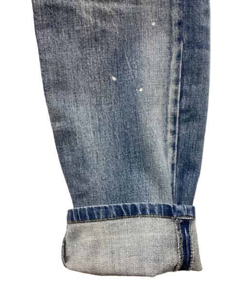 1piu1uguale3（ウノピュウノウグァーレトレ）1piu1uguale3 (ウノピュウノウグァーレトレ) NUMBER (N)INE (ナンバーナイン) リペア加工デニムパンツ ブルー サイズ:Lの古着・服飾アイテム