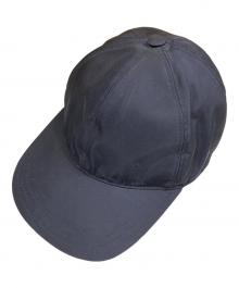 PRADA（プラダ）の古着「TRIANGLE LOGO BALL CAP キャップ」｜ブラック