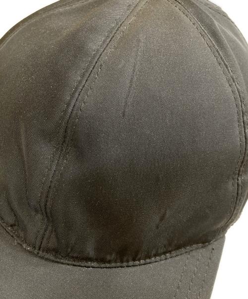 PRADA（プラダ）PRADA (プラダ) TRIANGLE LOGO BALL CAP キャップ ブラック サイズ:Mの古着・服飾アイテム
