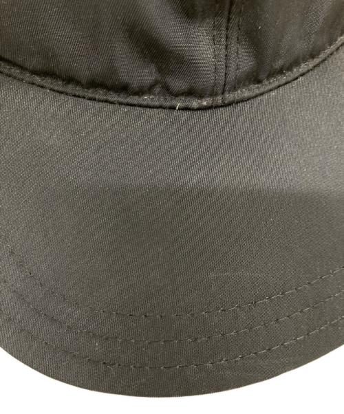 PRADA（プラダ）PRADA (プラダ) TRIANGLE LOGO BALL CAP キャップ ブラック サイズ:Mの古着・服飾アイテム