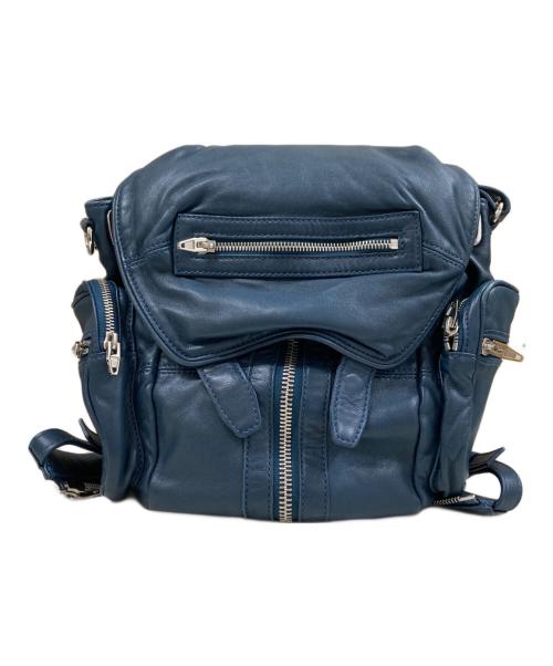 ALEXANDER WANG（アレキサンダー・ワン）ALEXANDER WANG (アレキサンダーワン) marti レザー3WAYリュック ブルーの古着・服飾アイテム