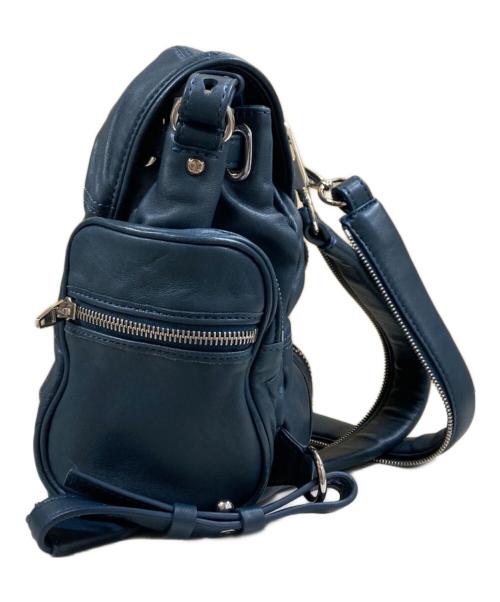 ALEXANDER WANG（アレキサンダー・ワン）ALEXANDER WANG (アレキサンダーワン) marti レザー3WAYリュック ブルーの古着・服飾アイテム