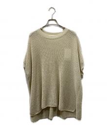 evam eva（エヴァムエヴァ）の古着「linen cotton vest ニットベスト」｜アイボリー