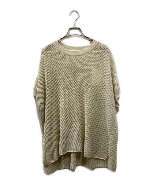 evam eva（エヴァムエヴァ）evam eva (エヴァムエヴァ) linen cotton vest ニットベスト アイボリー サイズ:Mの古着・服飾アイテム