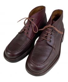 SILVANO MAZZA（シルバノ マッツァ）の古着「モックトゥーショートブーツ」｜ブラウン