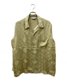 NIPOALOHA（二ポアロハ）の古着「Long Sleeve Shirt アロハシャツ」｜ベージュ