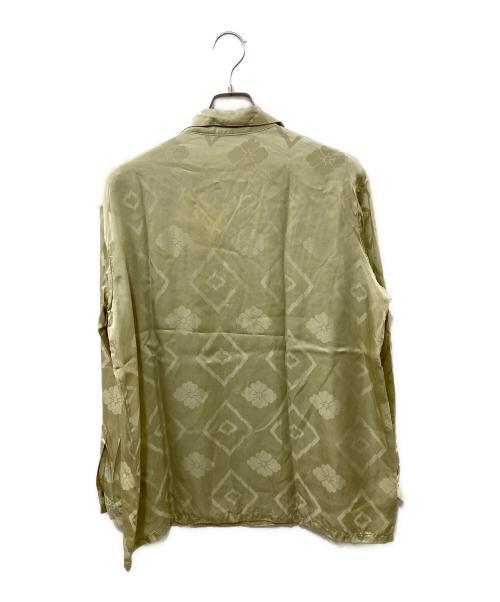 NIPOALOHA（二ポアロハ）NIPOALOHA (二ポアロハ) Long Sleeve Shirt アロハシャツ ベージュ サイズ:XL 未使用品の古着・服飾アイテム