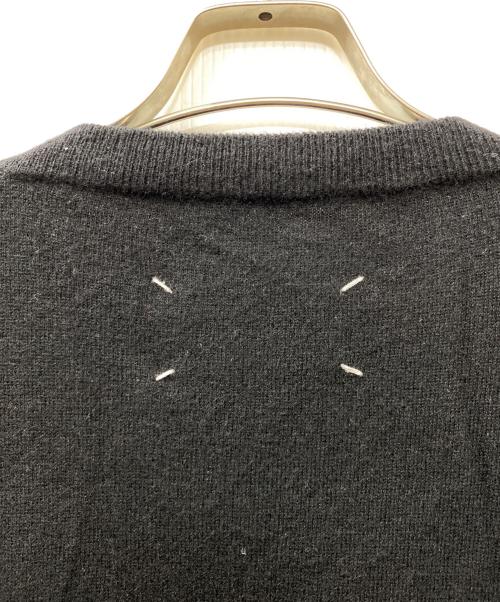 Maison Margiela（メゾンマルジェラ）Maison Margiela (メゾンマルジェラ) 09AW ウールVネックニット ブラック サイズ:Sの古着・服飾アイテム