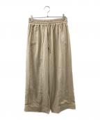 Y-3ワイスリー）の古着「Crinkle Twill Wide Leg Pants」｜ベージュ