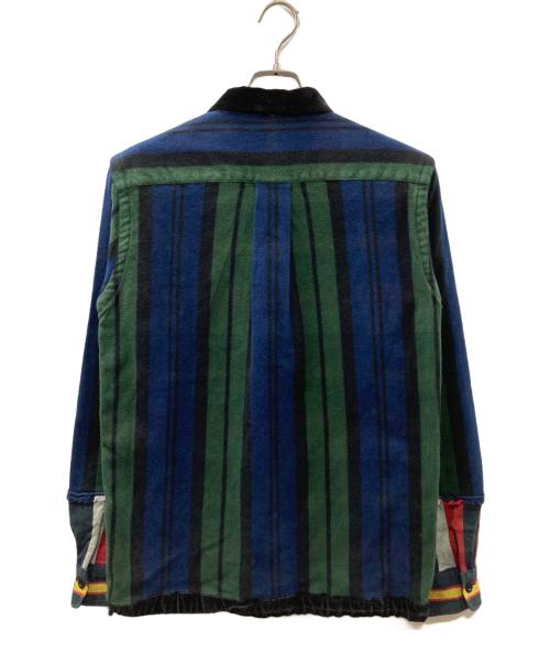 sacai（サカイ）sacai (サカイ) ドローストリングシャツ グリーン サイズ:2の古着・服飾アイテム