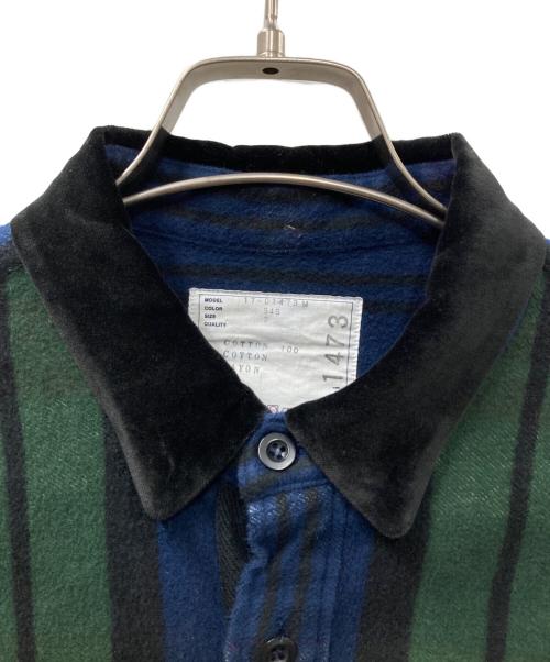 sacai（サカイ）sacai (サカイ) ドローストリングシャツ グリーン サイズ:2の古着・服飾アイテム