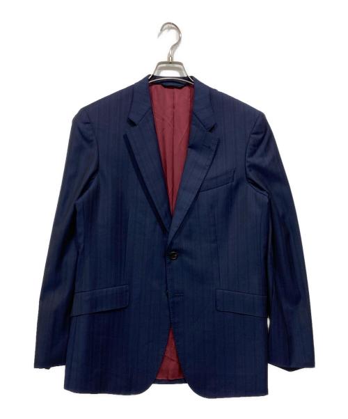 PAUL SMITH（ポールスミス）Paul Smith (ポールスミス) ロロピアーナ ウール2Bテーラードジャケット ネイビー サイズ:Ｌ　の古着・服飾アイテム