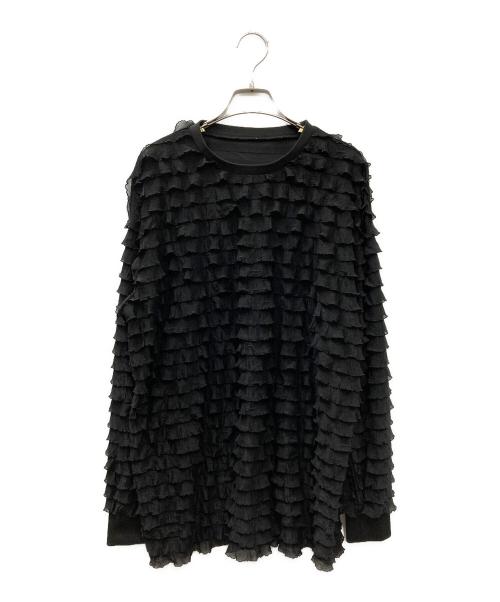 provoke（プロヴォーク）PROVOKE (プロヴォーク) Petal Motif プルオーバー ブラック サイズ:FREEの古着・服飾アイテム
