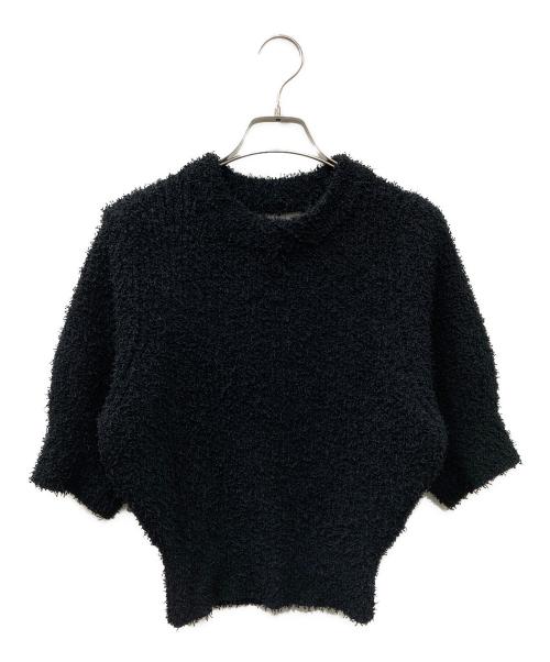 emmi atelier（エミアトリエ）emmi atelier (エミアトリエ) 半袖チャンキーニット ブラック サイズ:FREEの古着・服飾アイテム