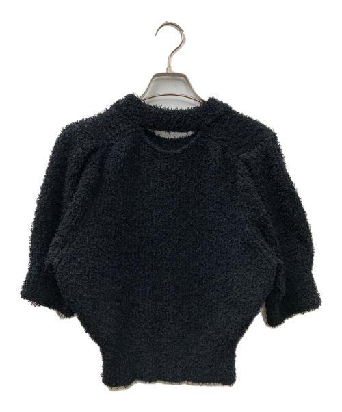 emmi atelier（エミアトリエ）emmi atelier (エミアトリエ) 半袖チャンキーニット ブラック サイズ:FREEの古着・服飾アイテム