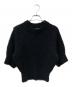 emmi atelier（エミアトリエ）の古着「半袖チャンキーニット」｜ブラック