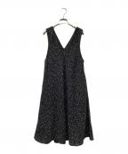 BEARDSLEYビアズリー）の古着「ツイードフレアーワンピース」｜ブラック