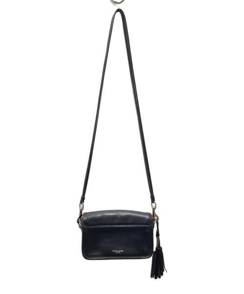 COACH（コーチ）COACH (コーチ) タッセル付き レザーターンロックショルダーバッグ ブラックの古着・服飾アイテム
