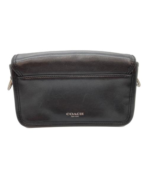 COACH（コーチ）COACH (コーチ) タッセル付き レザーターンロックショルダーバッグ ブラックの古着・服飾アイテム