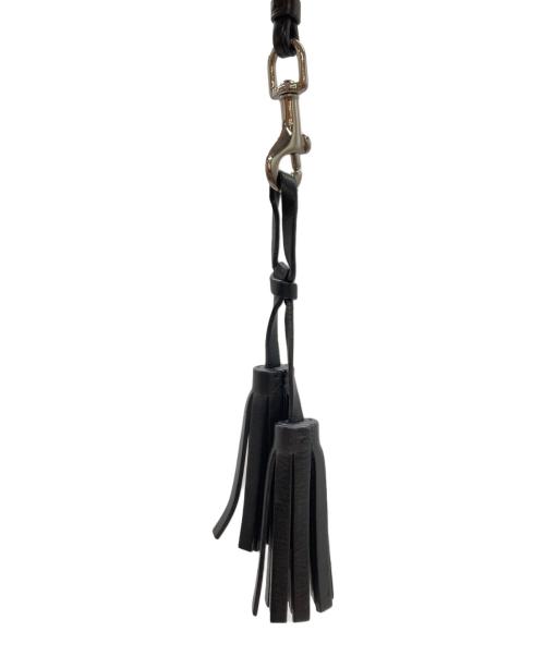 COACH（コーチ）COACH (コーチ) タッセル付き レザーターンロックショルダーバッグ ブラックの古着・服飾アイテム